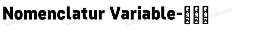 Nomenclatur Variable字体转换